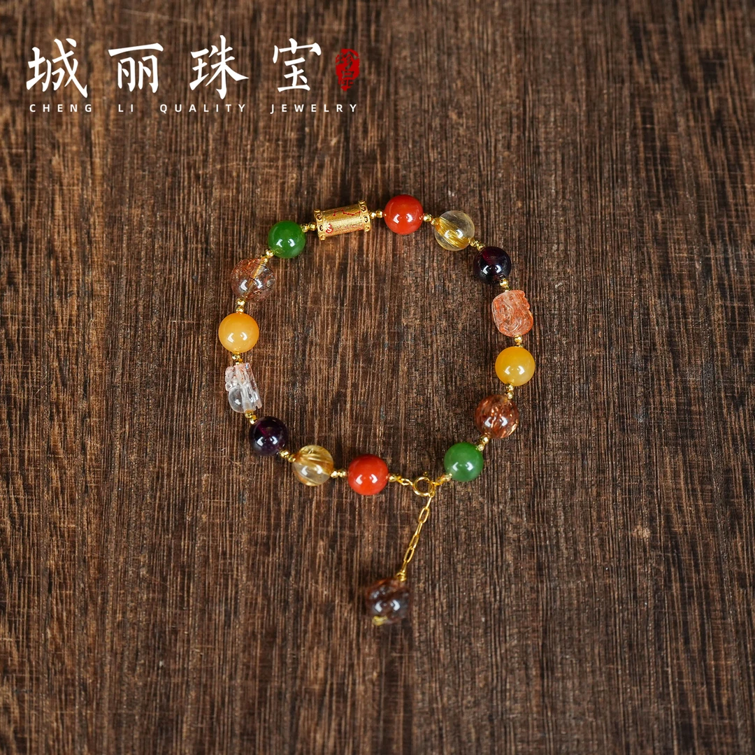 【城丽珠宝】18K蛇满乾坤日日富手串/条（多样性发货）ZJH-1918