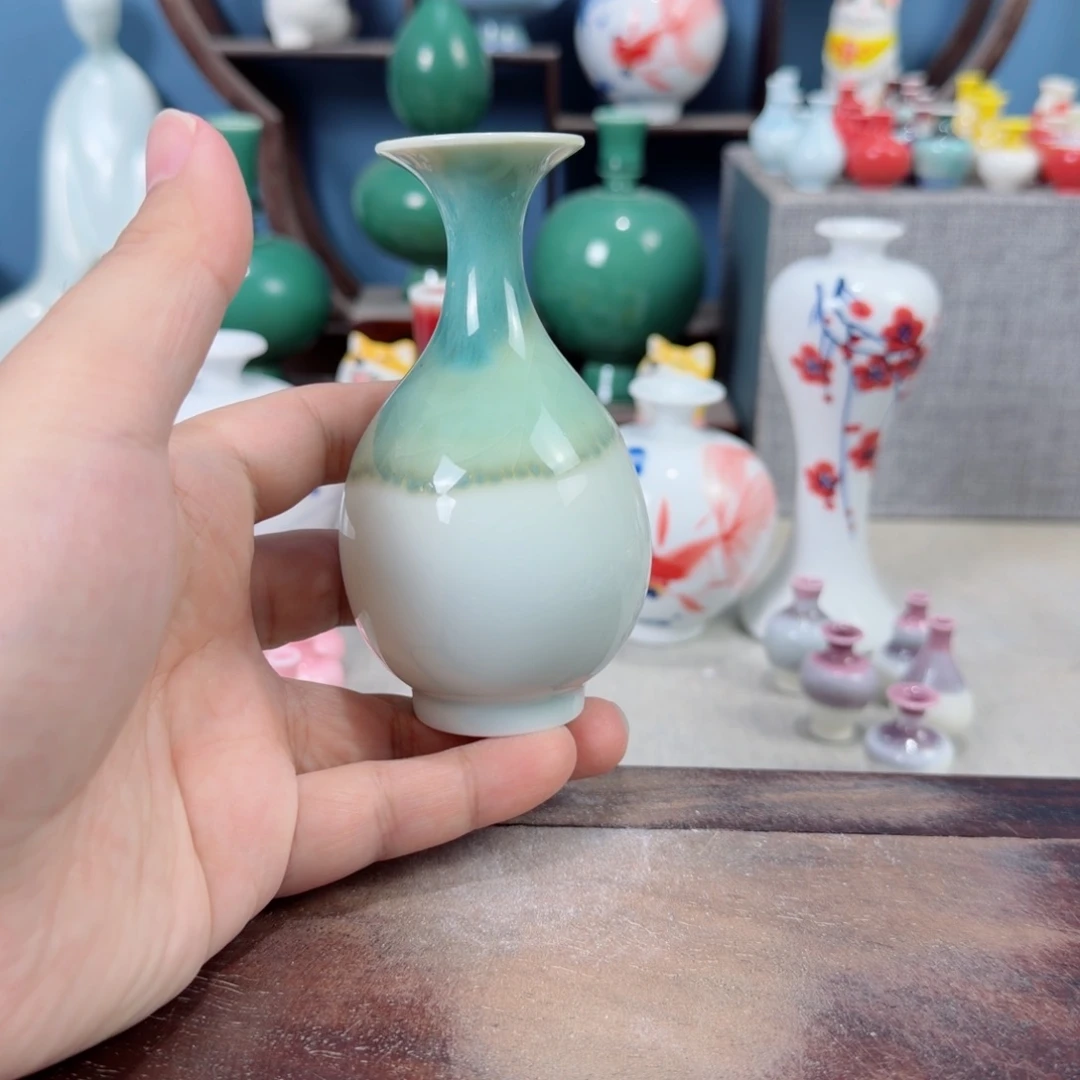 陶瓷手工小花器摆件
