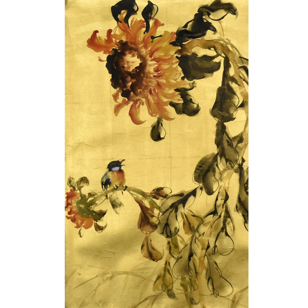 HM0646 花鸟 79×55cm 纸本镜片 3.9平尺