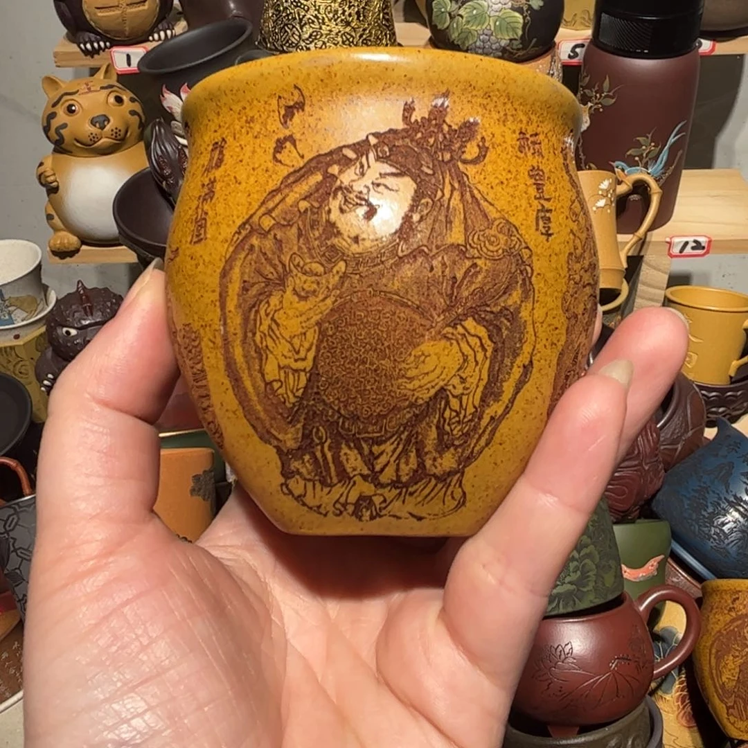 紫砂茶杯宜兴紫砂主人杯