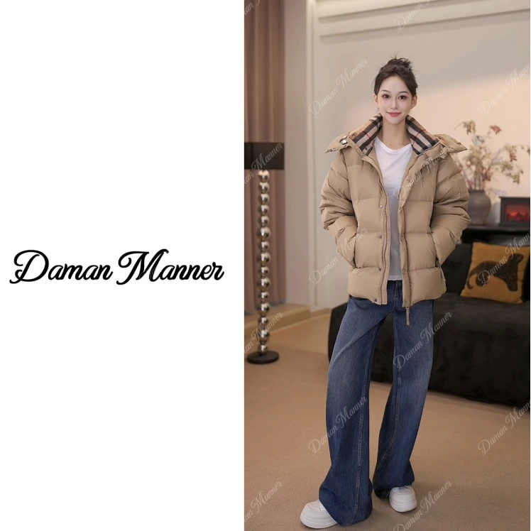 DAMAN丨2024年新款时尚可拆卸袖子冬季情侣款羽绒服