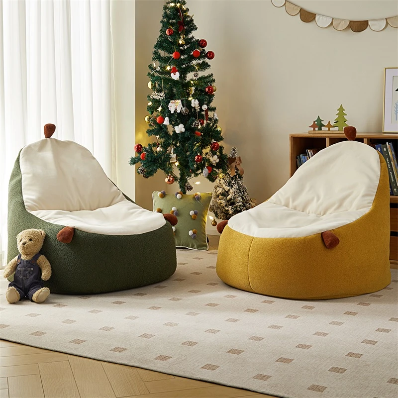 全友家居北欧风客厅家用柔软舒适可拆洗儿童豆袋沙发懒人沙发