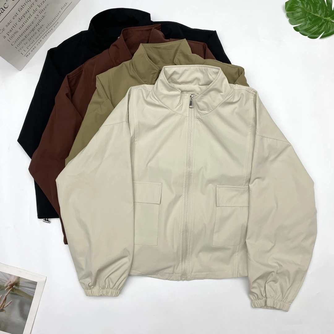 日系休闲工装外套女春季2025新款潮流小个子百搭开衫短款上衣819