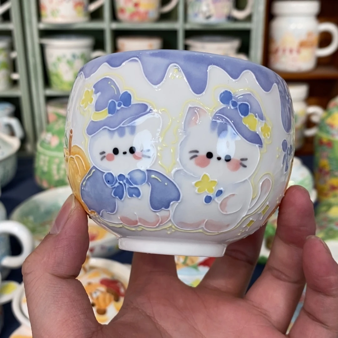 瓷片小猫蛋杯福利价格