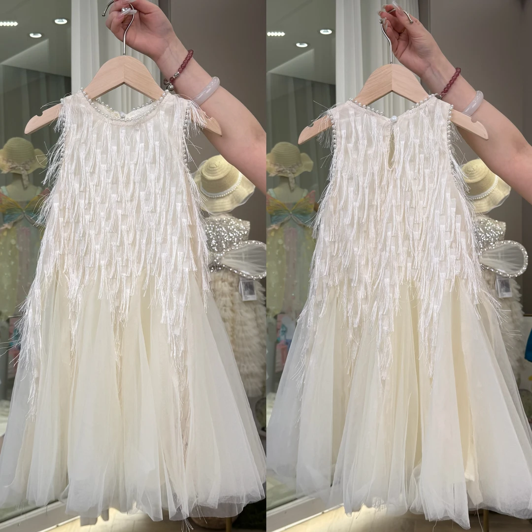 【YY】AYJ250187女童法式风仙女无袖公主裙大童连衣裙