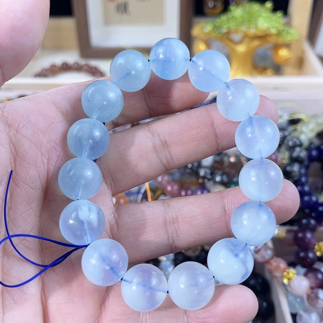 水晶手链未镶嵌海蓝宝