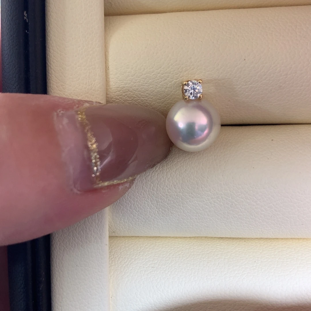 海水珍珠18K金镶嵌颈饰