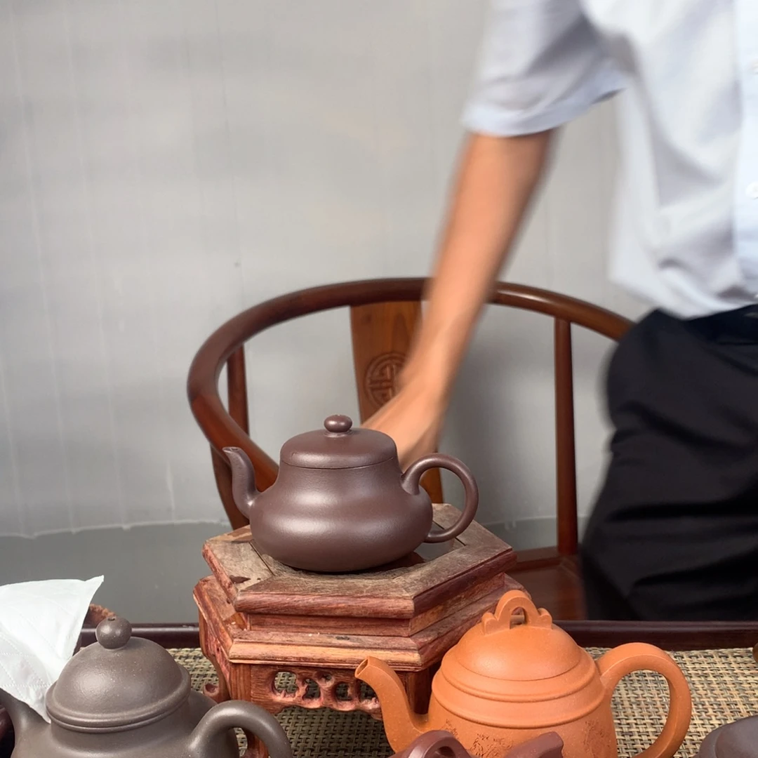 与***同茶壶紫砂宜兴紫砂壶茶壶原矿紫砂壶