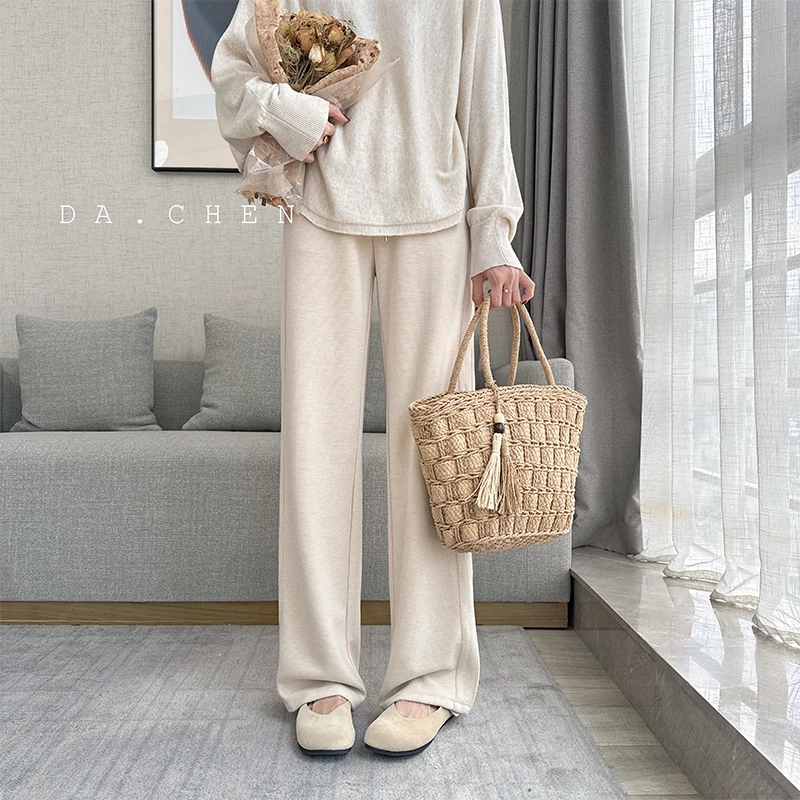 DA【清-秋款】糯糯闲适直筒裤-NS880