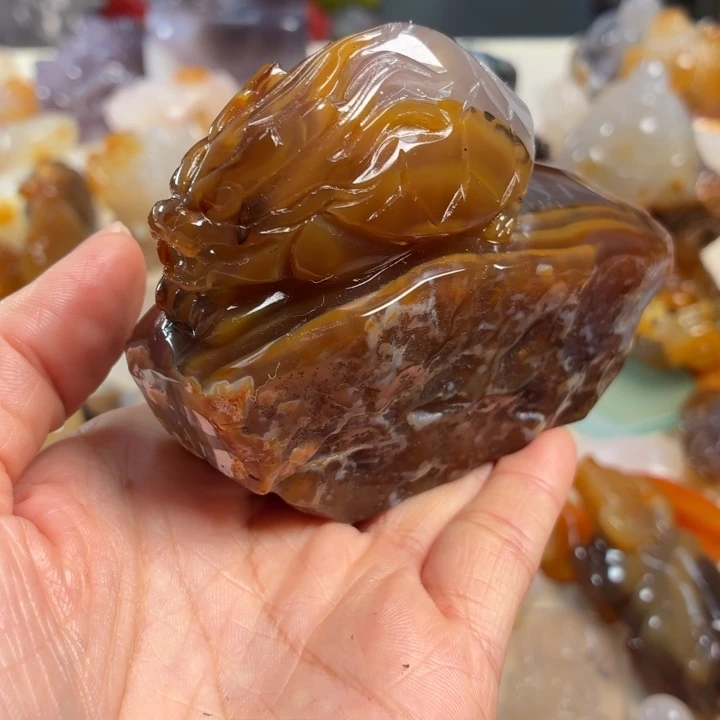 玛瑙/玉髓未镶嵌吊坠(不含链)