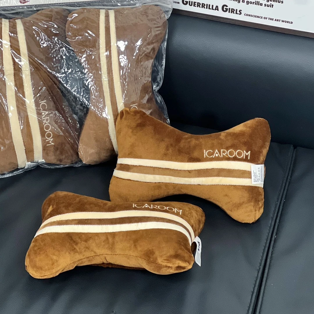 K241639 2个装 竹炭填充 车载枕 头枕