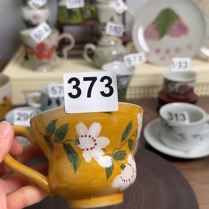 杯子373 景德镇手工手绘