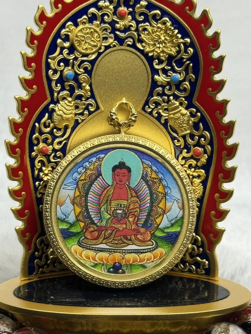 八大守护纯手绘唐卡3.5圆