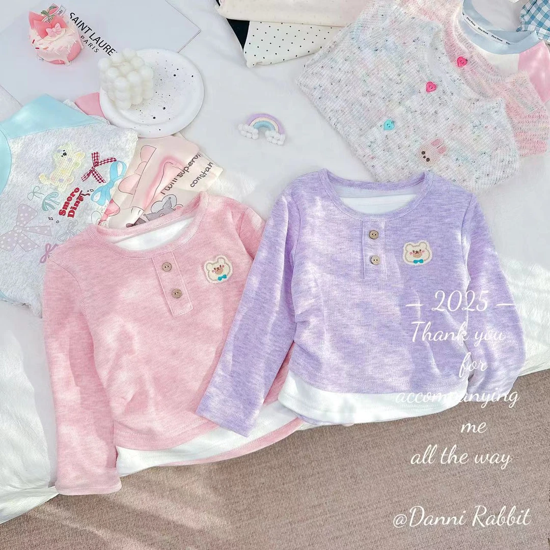 *2025春款上身超卡哇伊糖果色打底衫* D-W360