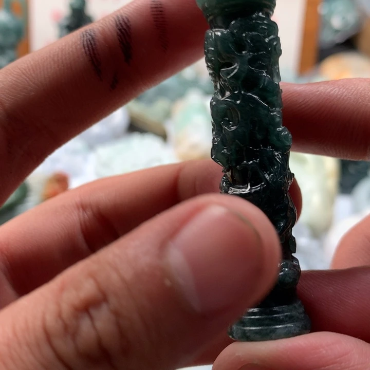 翡翠未镶嵌颈饰保真天然a货翡翠