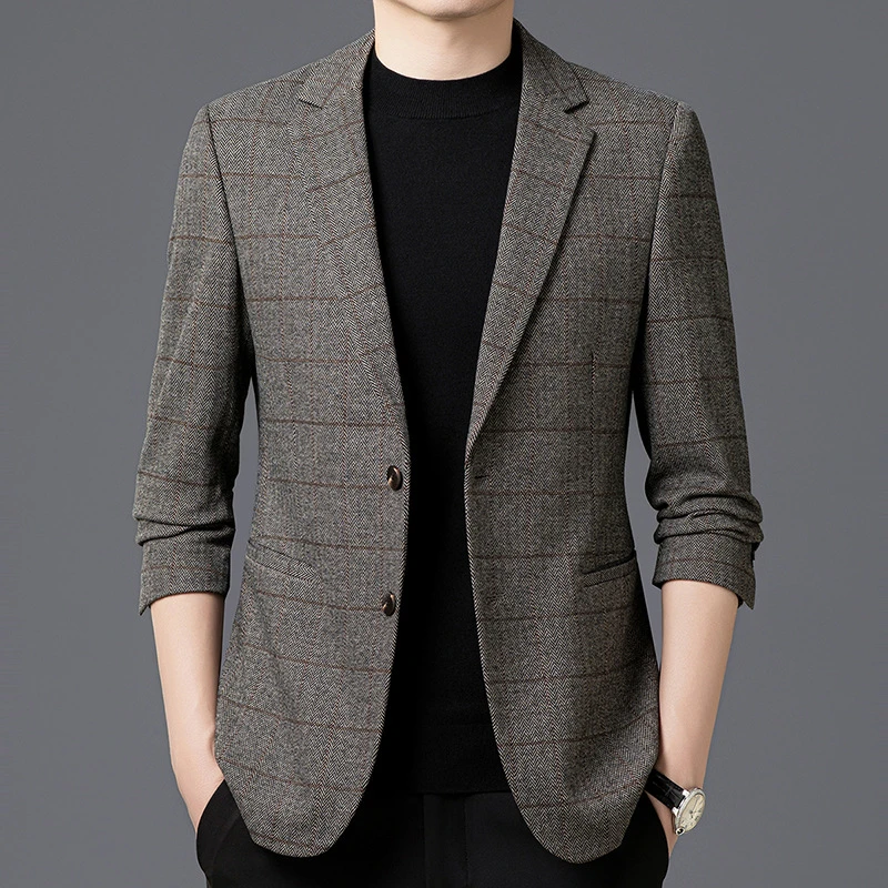 秋季新款休闲西服外套男韩版单西上衣男士帅气爸爸休闲小西装