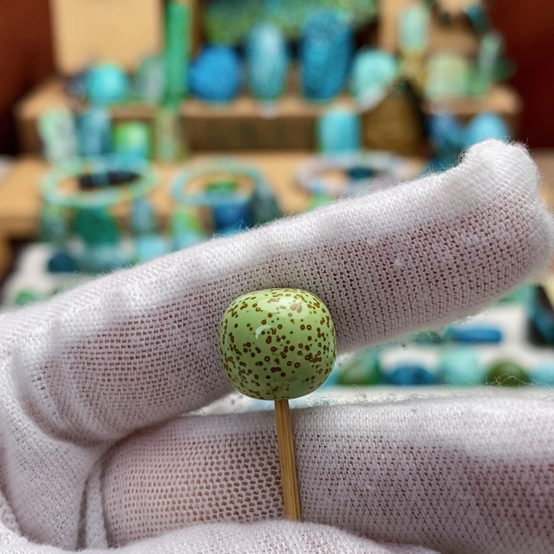 定制绿松石高瓷雨点松老型