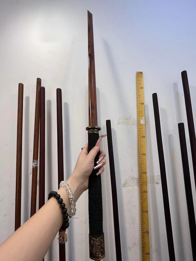 《细版墨香琉璃木唐横刀》一体实木制武术训练居合练习单双手刀古风