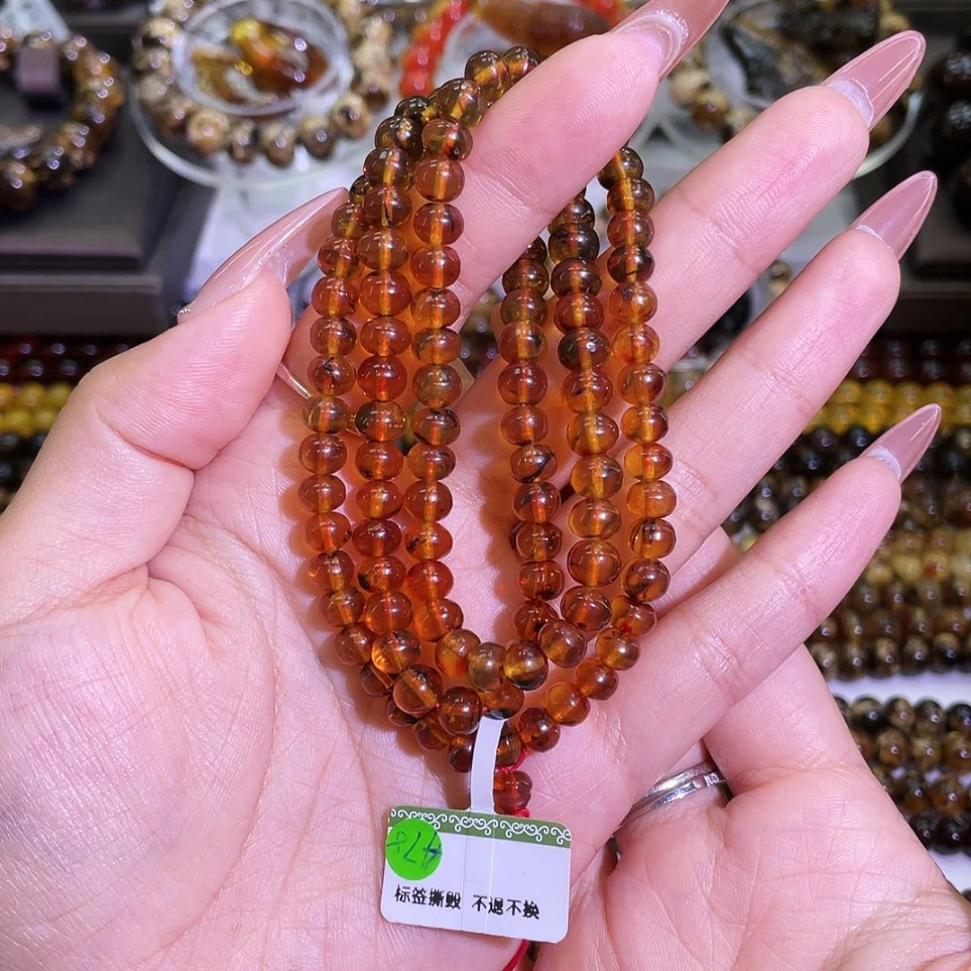 未镶嵌琥珀手链抚顺琥珀6
