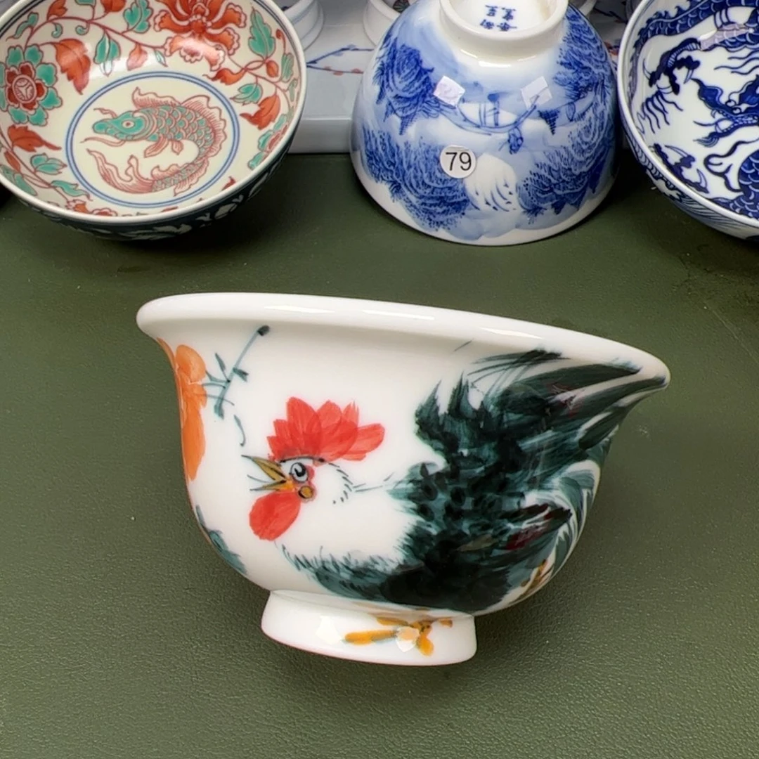 陶瓷景德镇纯手工纯手绘茶具木木80