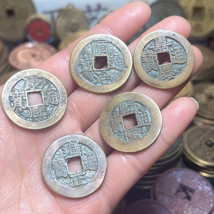 铜现代工艺清五帝一套