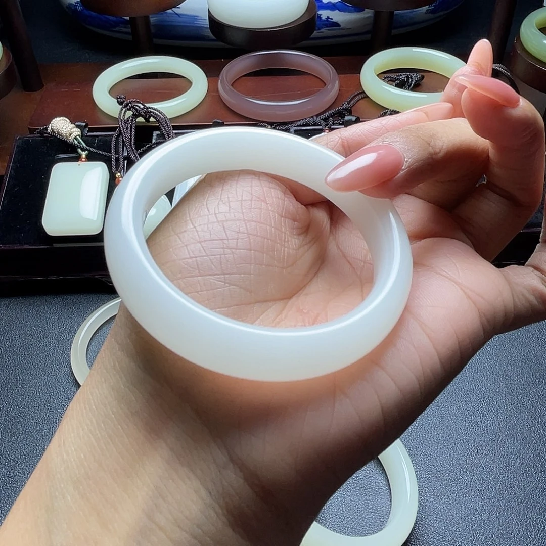 薄***160➕圈口正装窄版手镯一级白