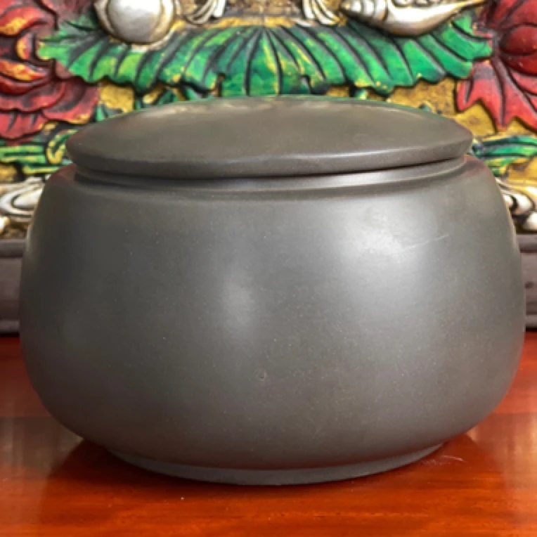 钦州坭兴陶半斤装醒茶罐茶叶罐中国非遗陶器