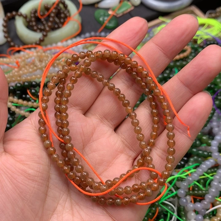 和田玉未镶嵌手链64