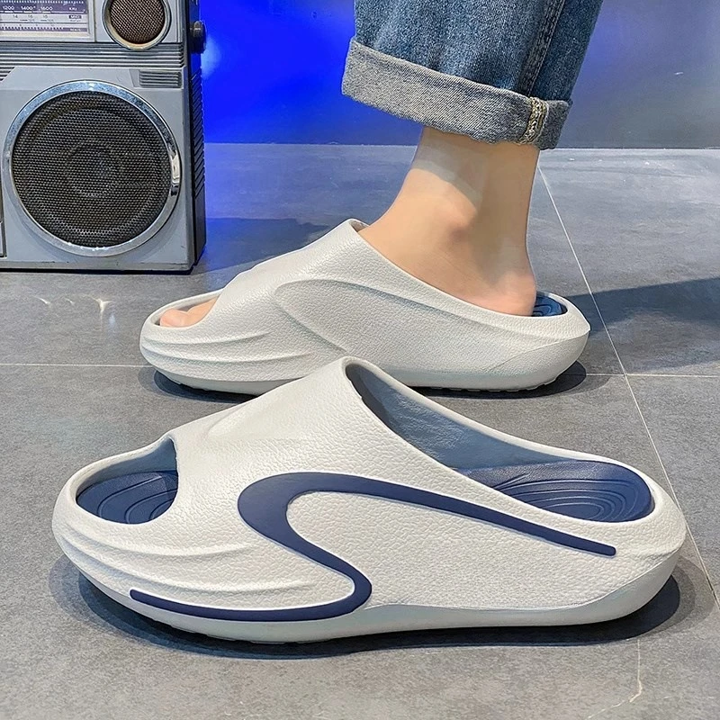 椰子拖鞋男士夏季2025新款外穿厚底防滑沙滩凉拖运动踩屎感一字拖