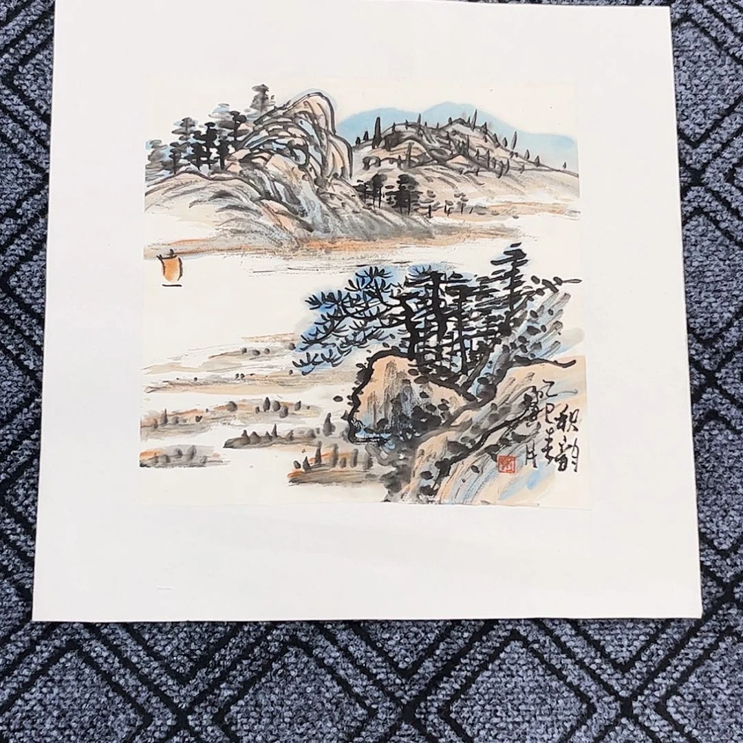 国画杜宝民老师小斗法山水作品旭