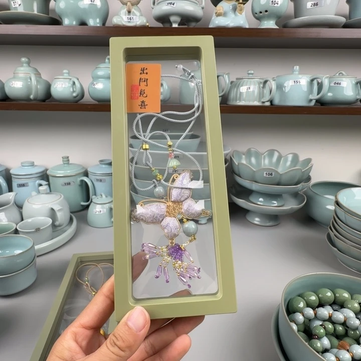 瓷片汝瓷毛衣链8888