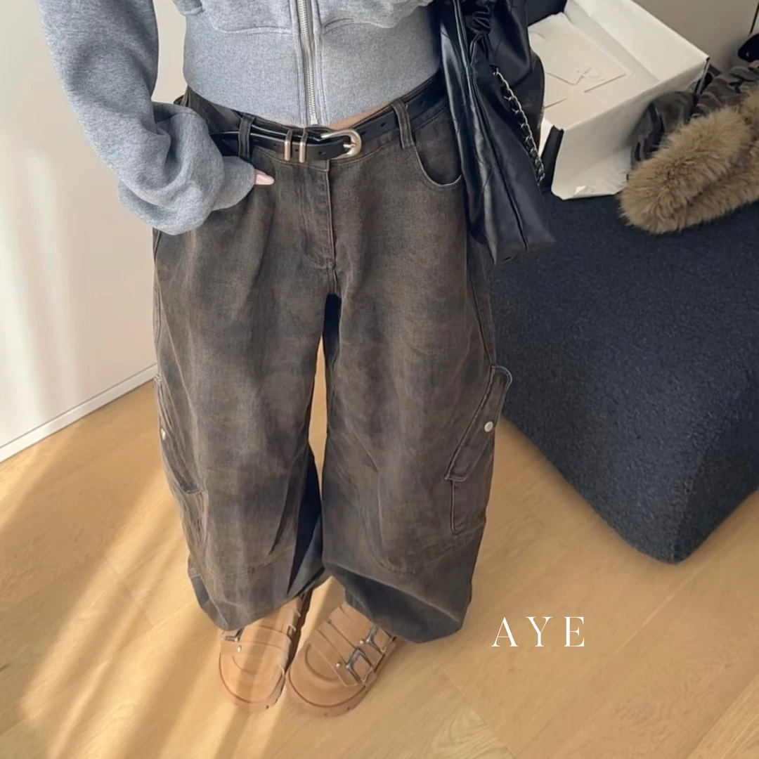 【AYE】25SS｜私服系列迷彩牛仔阔腿裤