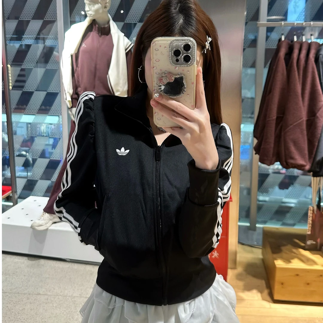 Adidas 休闲漏斗领运动夹克外套KS1362/KS1363 Y