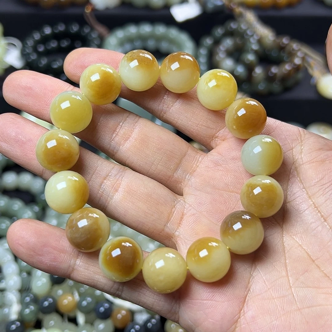 和田玉手链未镶嵌转**空