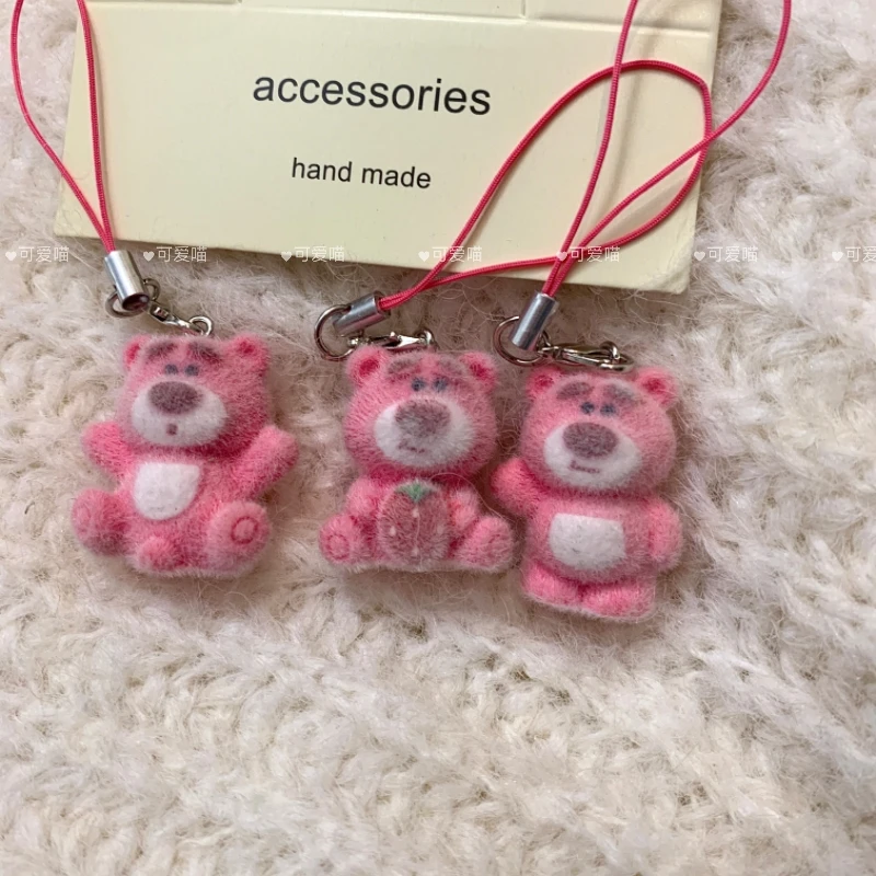 草莓挂件情侣挂饰书包可爱卡通包包小熊钥匙扣创意礼品礼物