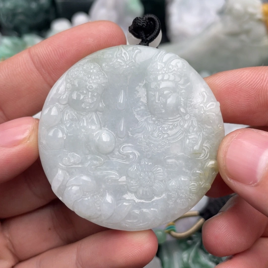 翡翠未镶嵌吊坠(不含链)