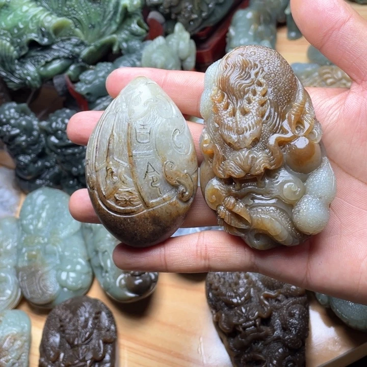 和田玉未镶嵌挂件b****l