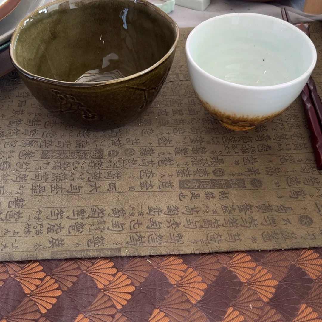 瓷景德镇粗陶复古盘碗微瑕