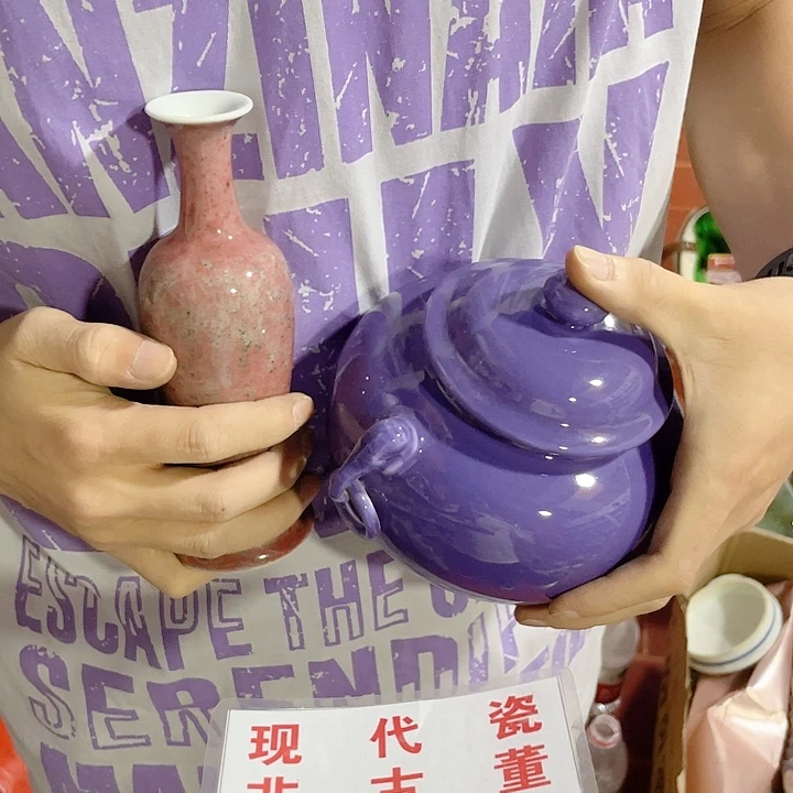 快***熊瓷片景德镇现代工艺品
