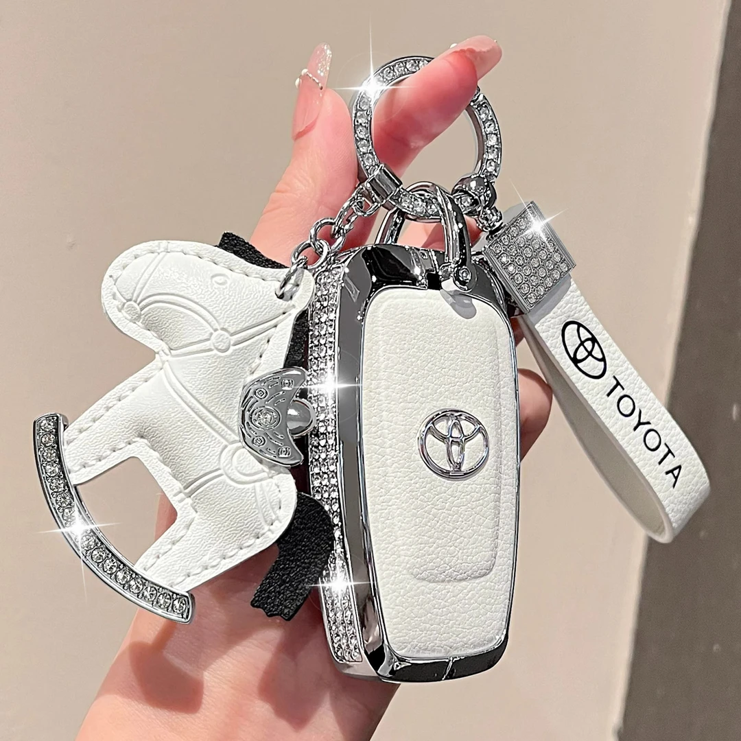 专用丰田八代凯美瑞钥匙套雷凌荣放rav4亚洲龙汉兰达卡罗拉真皮壳