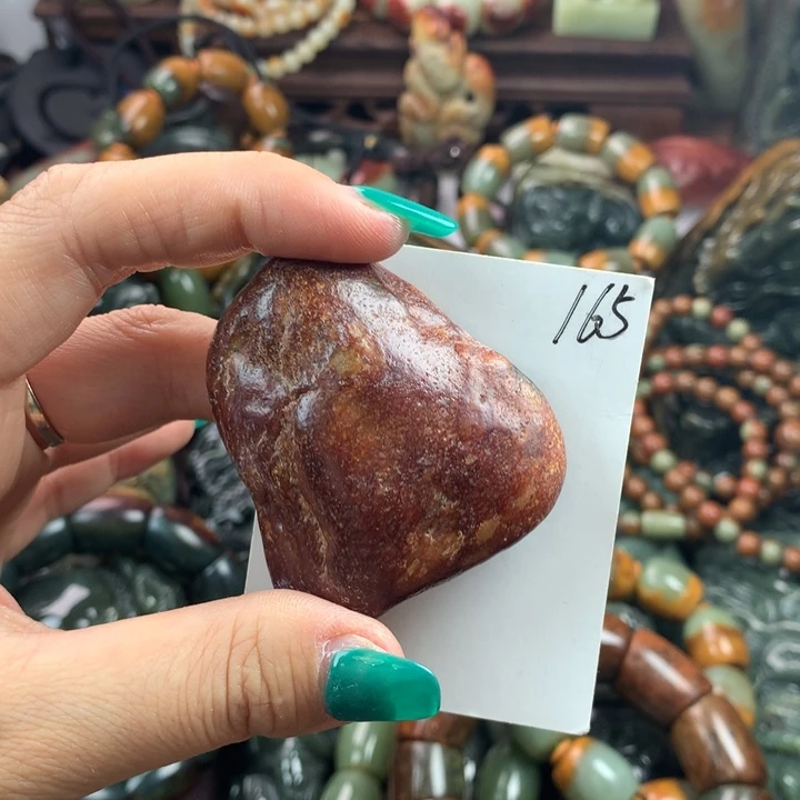 岫岩河磨玉（透闪石质玉）把件未镶嵌