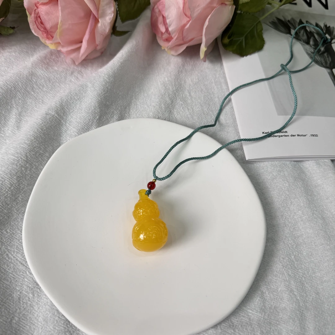 高定珠宝蜜蜡葫芦项链ZX885S018