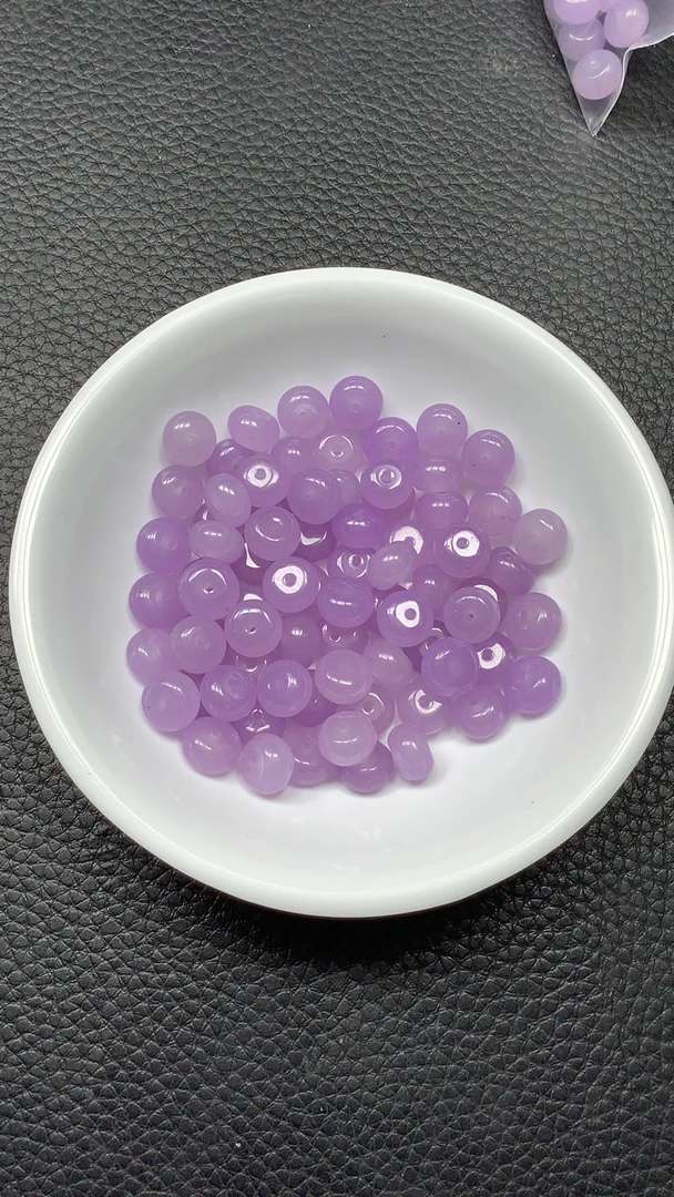旺宝隆珠宝~C902 冰烟紫算盘5*8mm20个88元