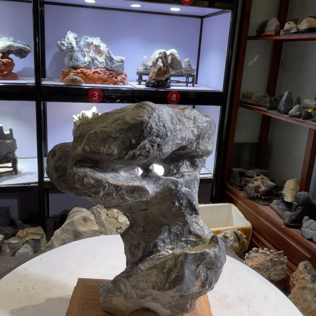 水***鲨石材灵璧亲密爱人的心也会