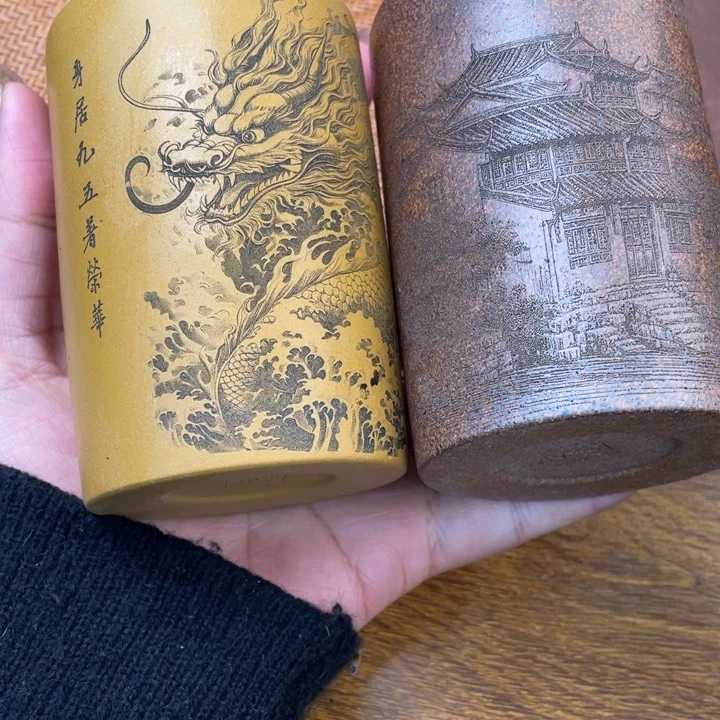 紫砂茶杯原矿紫砂主人杯