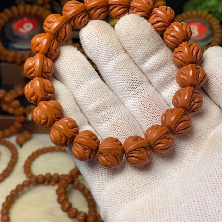 博***手串桃核秦岭龙纹桃核