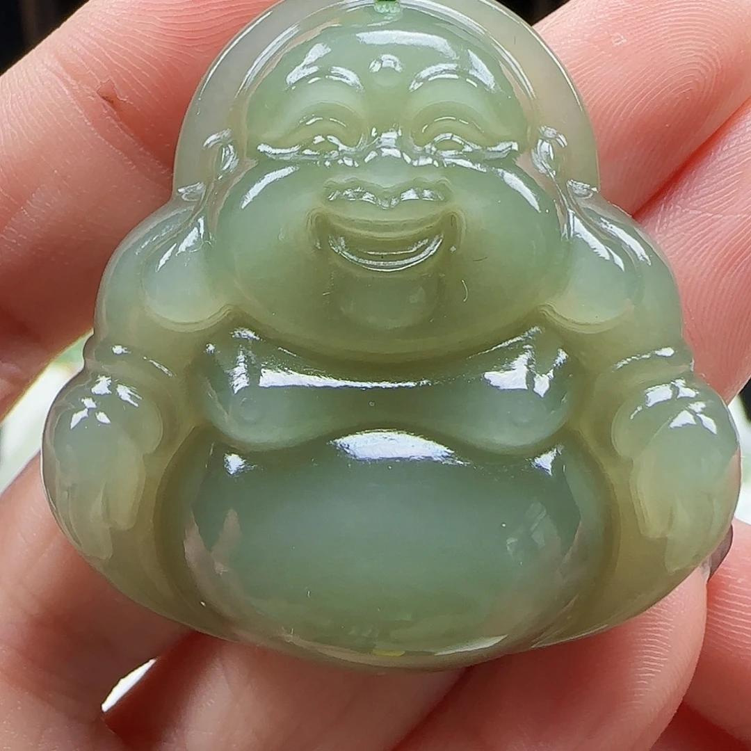 和田玉未镶嵌吊坠(赠链)