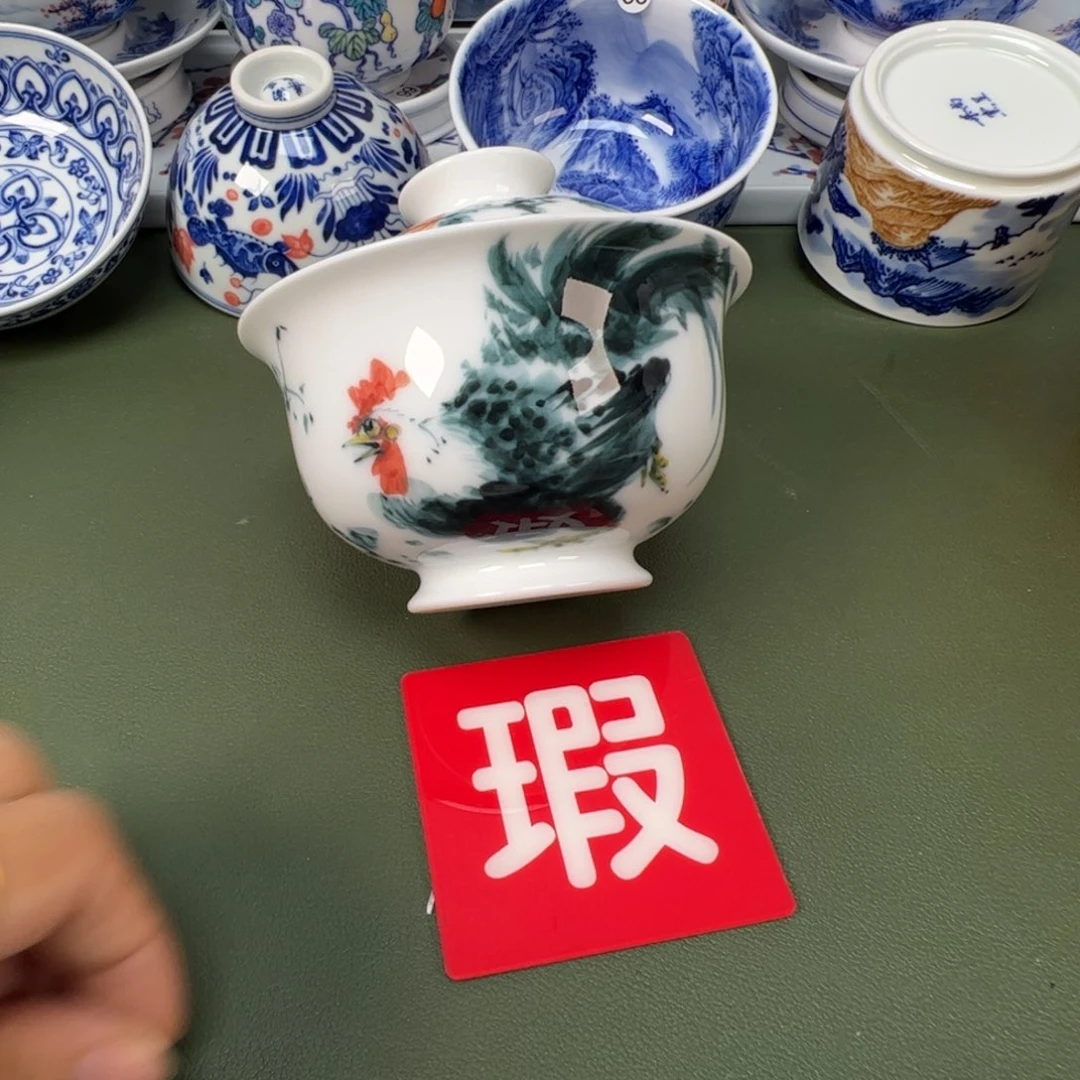 陶瓷景德镇纯手工纯手绘茶具木木64