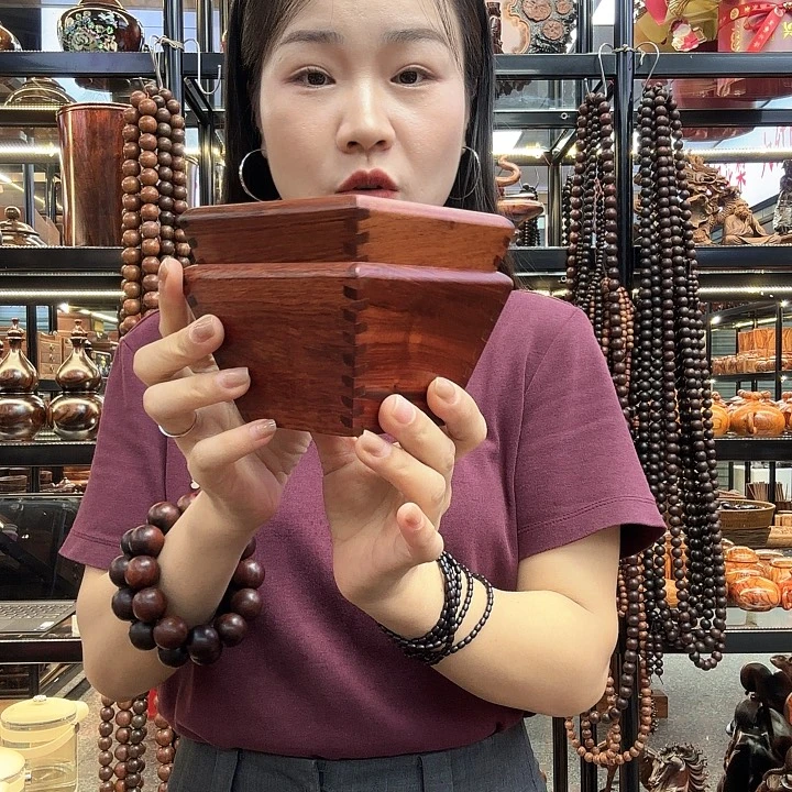 富***祥大红酸枝米斗缅甸花梨