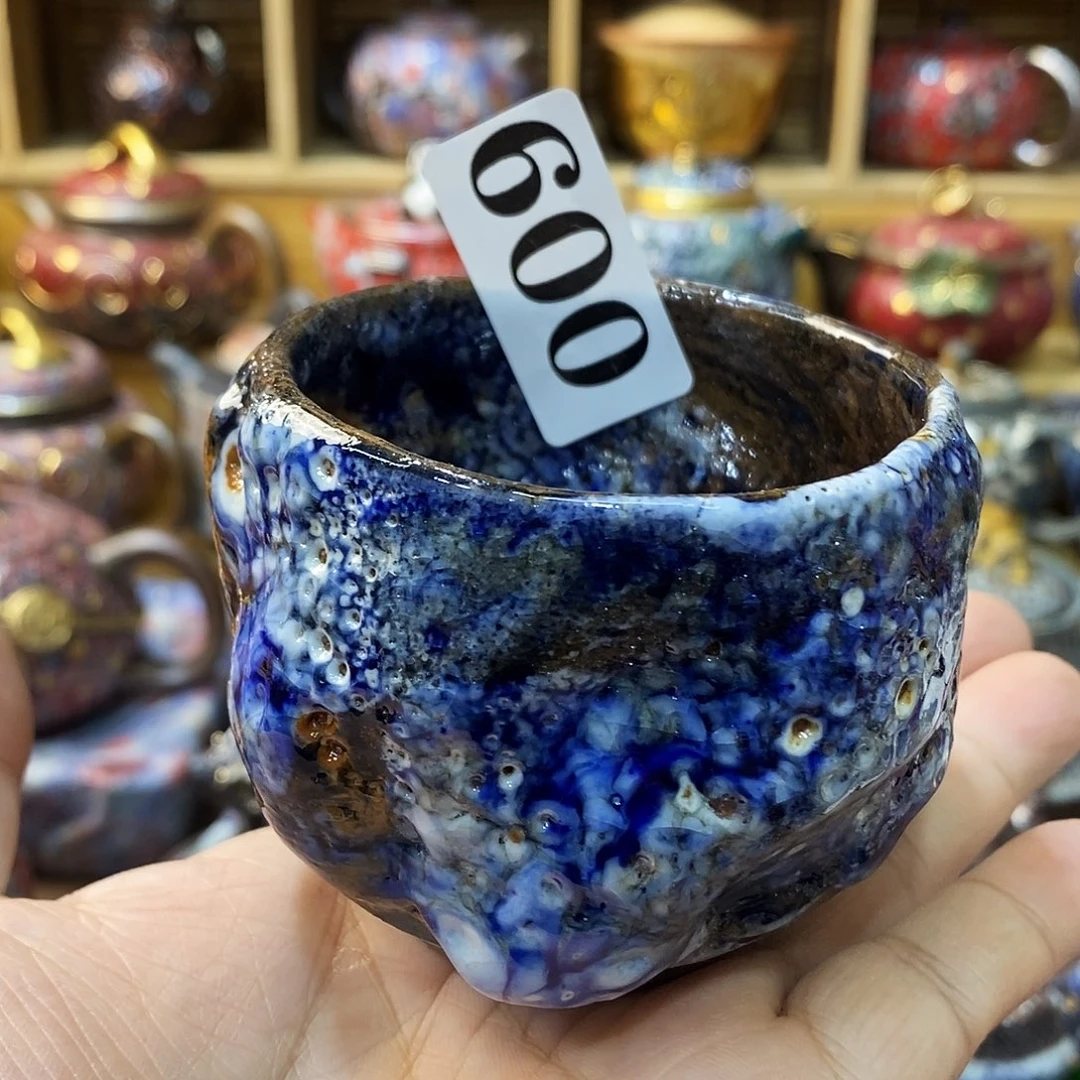 粗陶志野柴烧茶器